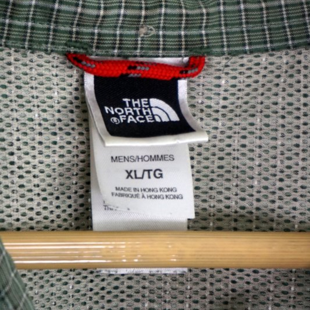 North Face Plaid Button Front Polyester Blend Xl - image 3